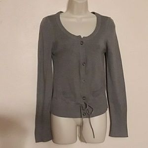 Aeropostale grey button sweater